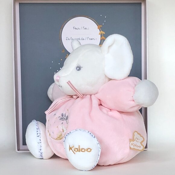 Kaloo Brand New Pink Mouse Soft Plush Stuffed Animal for Baby 0+ 🐭💞 - Picture 3 of 9